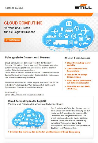 STILL Newsletter: Ausgabe 5 - 2012