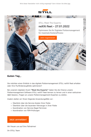 STILL Newsletter: Ausgabe 1 - 2022