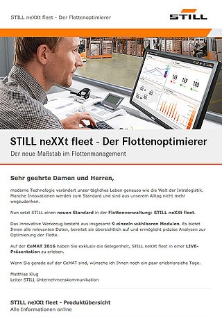 STILL Newsletter: Ausgabe 5 - 2016