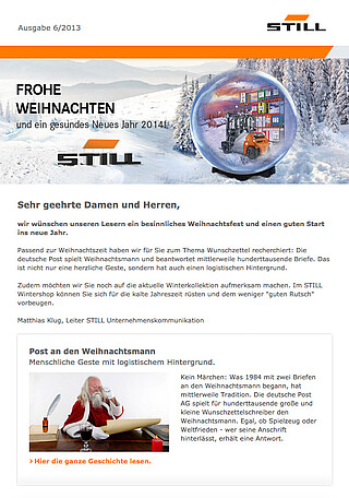 STILL Newsletter: Ausgabe 6 - 2013