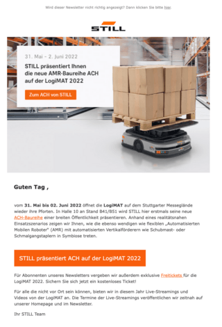 STILL Newsletter: Ausgabe 2 - 2022