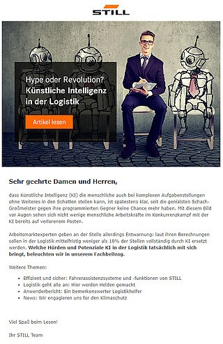 STILL Newsletter: Ausgabe 4 - 2019