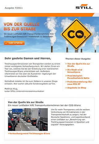 STILL Newsletter: Ausgabe 7 - 2011