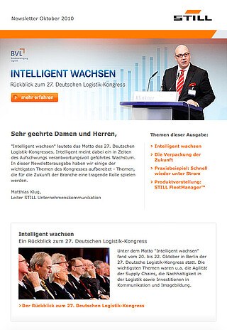 STILL Newsletter Oktober 2010