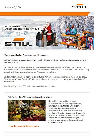 STILL Newsletter: Ausgabe 7 - 2014