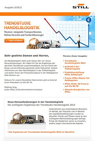 STILL Newsletter: Ausgabe 3 - 2012