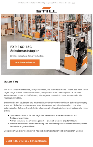 STILL Newsletter: Ausgabe 11 - 2025