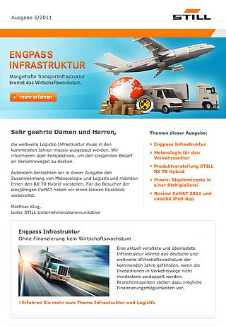 STILL Newsletter: Ausgabe 5 - 2011