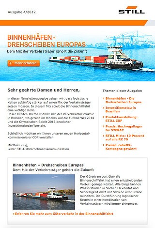 STILL Newsletter: Ausgabe 4 - 2012