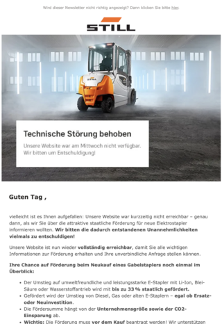 STILL Newsletter: Ausgabe 06 - 2025