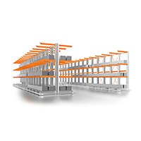 Sliding cantilever rack